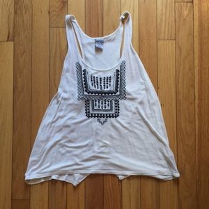 Cream Open Back Tank Top 🖤